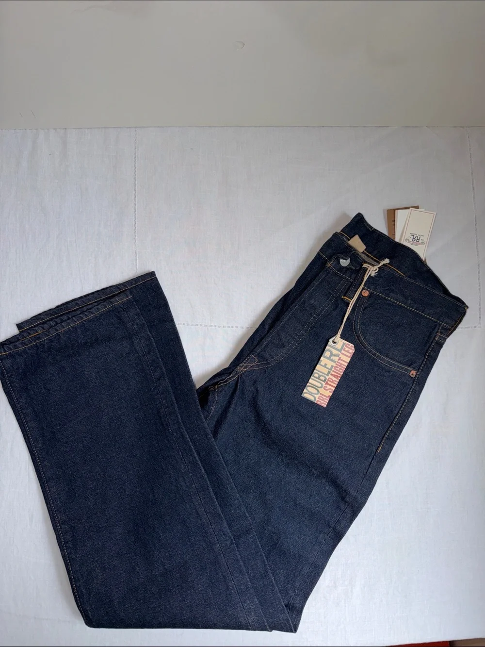 NWT New RRL Ralph Lauren Straight Leg SELVEDGE JEAN - EAST WEST size 32 x 32 - Picture 3 of 10